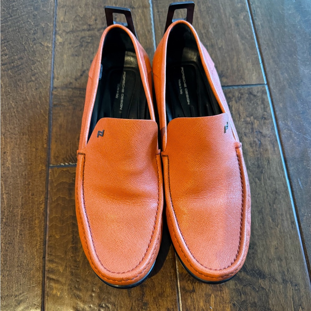 Porsche orange shoes, men’s size 11 1/2